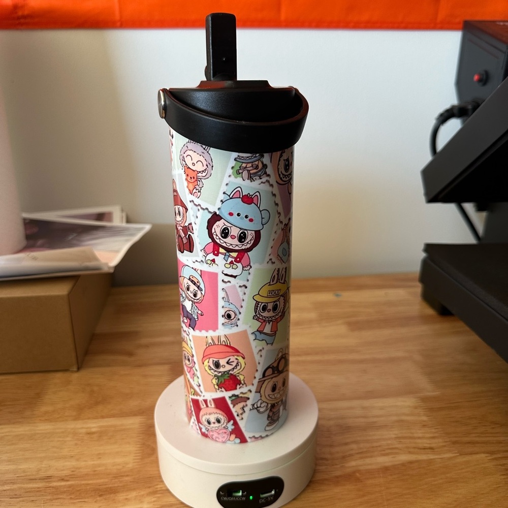 New Labubu monster flip top straw tumbler 20oz